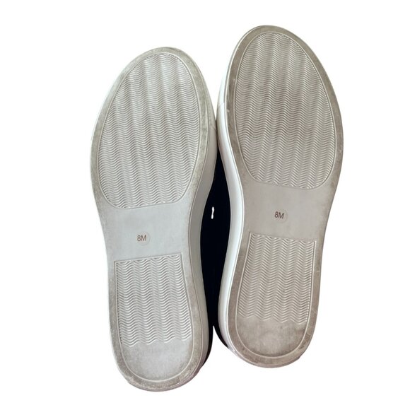 Wishbone Stacey Black Knitted Fabric Platform Sleek Slip On Sneaker Women's 8M - Picture 10 of 10